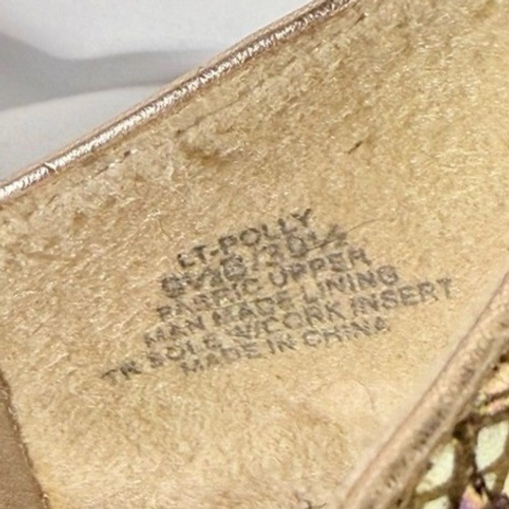 The Limited Women's Neutral Multi-Color Snakeskin metallic Ballet Flat size 9.5 - Picture 5 of 7